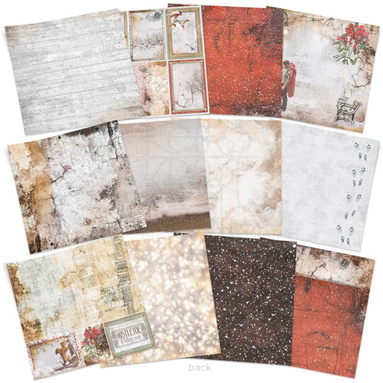 Zestaw papierów 20x20 Memories of The Snowy Day 12 arkuszy CBH048 Ciao Bella