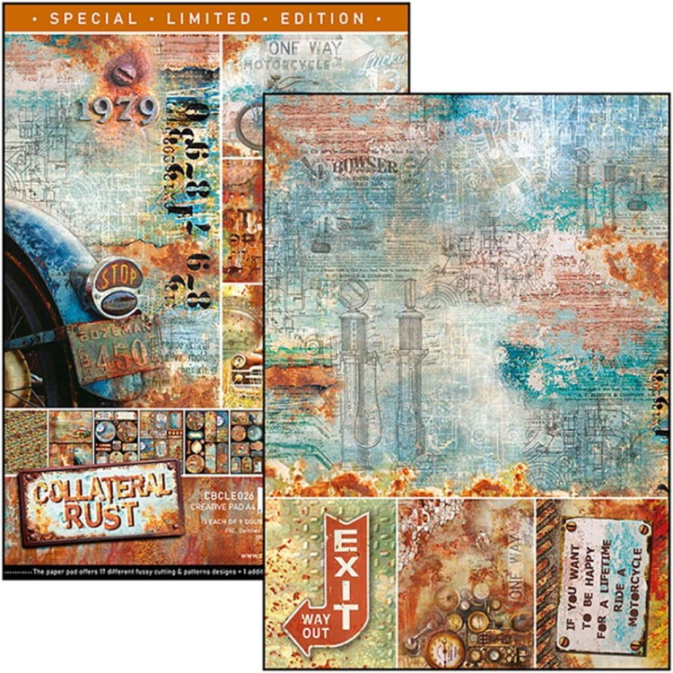 Zestaw papierów A4 Collateral Rust Limited Edition 9 arkuszy CBCLE026 Ciao Bella