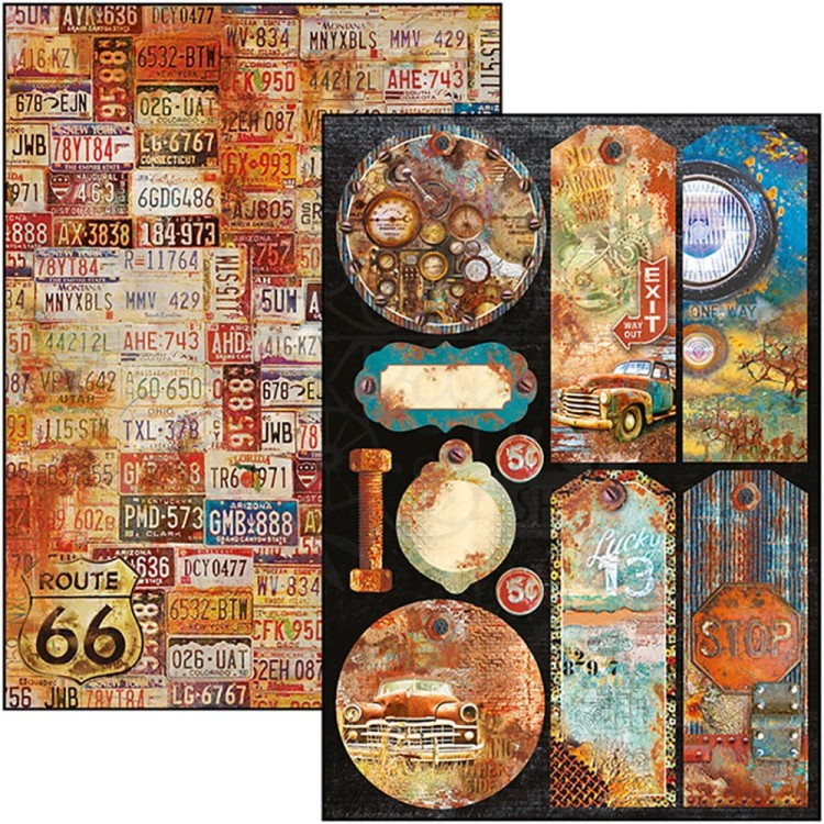 Zestaw papierów A4 Collateral Rust Limited Edition 9 arkuszy CBCLE026 Ciao Bella