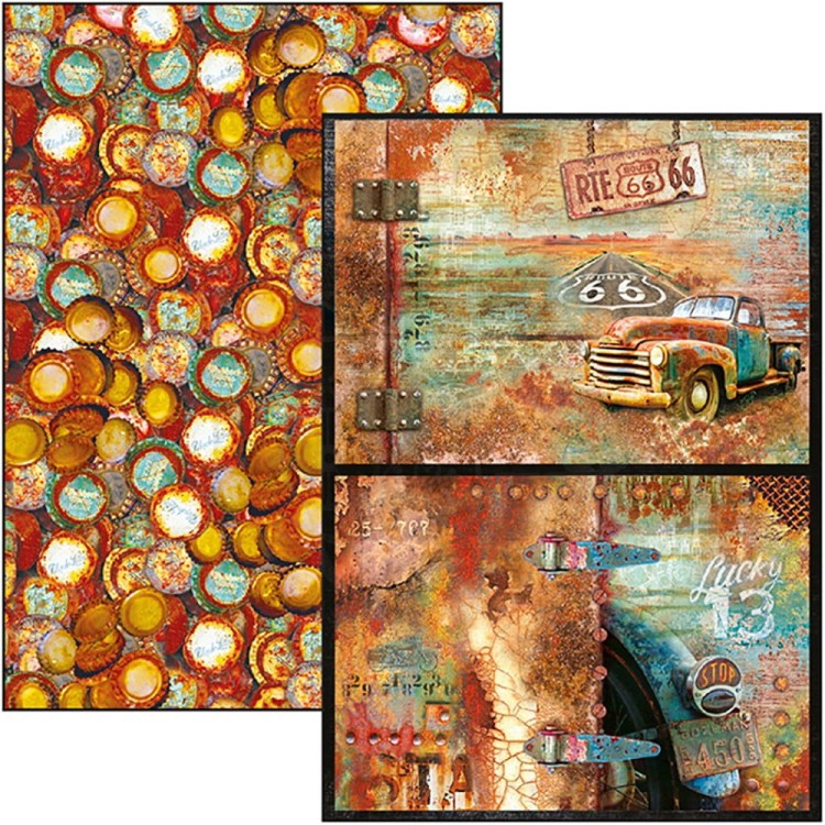 Zestaw papierów A4 Collateral Rust Limited Edition 9 arkuszy CBCLE026 Ciao Bella