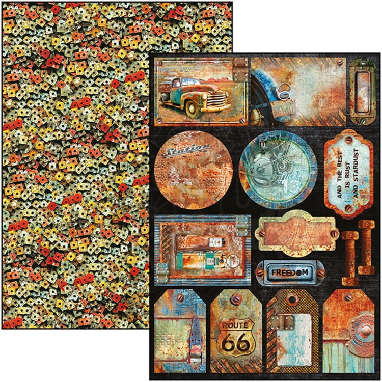 Zestaw papierów A4 Collateral Rust Limited Edition 9 arkuszy CBCLE026 Ciao Bella