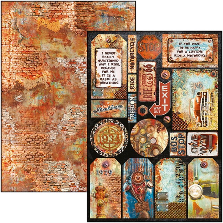 Zestaw papierów A4 Collateral Rust Limited Edition 9 arkuszy CBCLE026 Ciao Bella