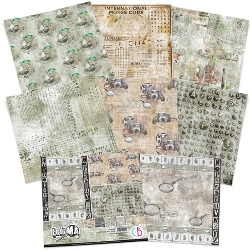 Zestaw papierów 30x30 Enigma 8 arkuszy CBT052 Ciao Bella