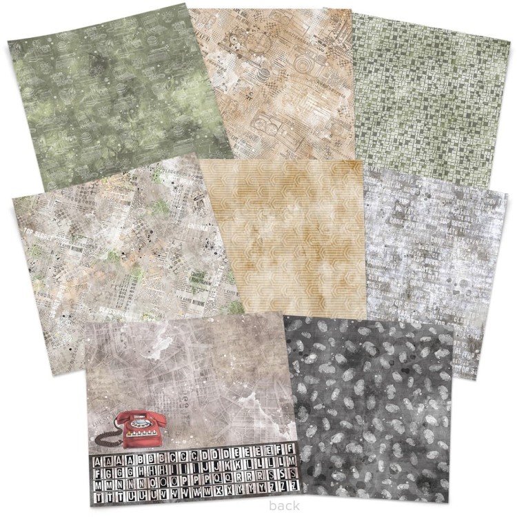 Zestaw papierów 30x30 Enigma 8 arkuszy CBT052 Ciao Bella