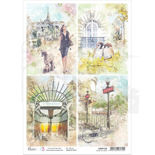 Papier ryżowy A4 Notre Vie Cards CBRP185 Ciao Bella
