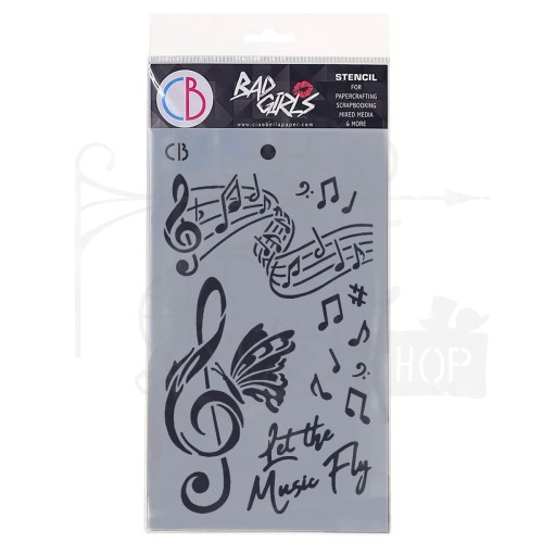 Szablon maska 14x24cm Let The Music MSB005 Ciao Bella