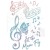 Szablon maska 14x24cm Let The Music MSB005 Ciao Bella