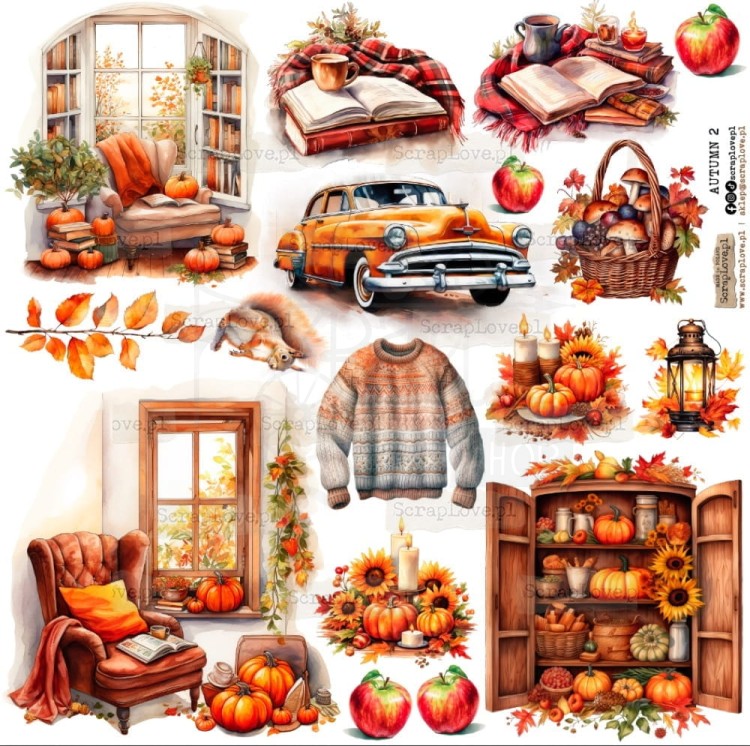 Naklejki do scrapbookingu i art journalingu Autumn 2 - Jesień 2 ScrapLove
