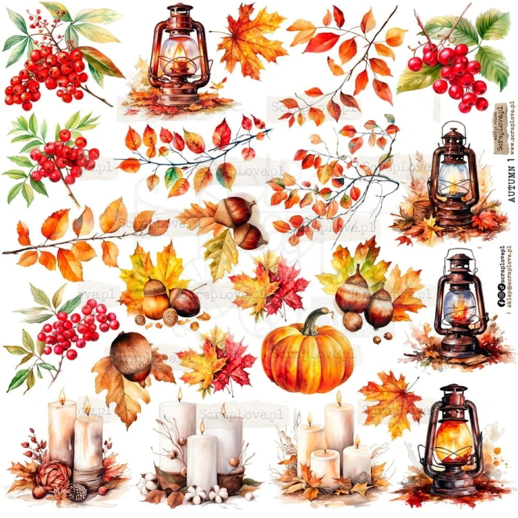 Naklejki do scrapbookingu i art journalingu Autumn 1 - Jesień 1 ScrapLove
