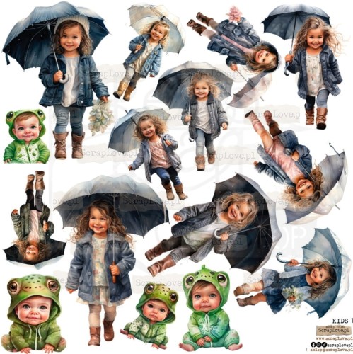 Naklejki do scrapbookingu i art journalingu Kids 1 - Dzieci 1 ScrapLove