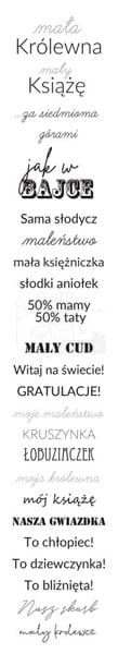 Pasek 5x30 - Za siedmioma górami - napisy dziecięce Paper Heaven