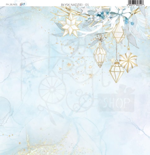 Papier do scrapbookingu 30x30 - Błysk Nadziei 01 Paper Heaven