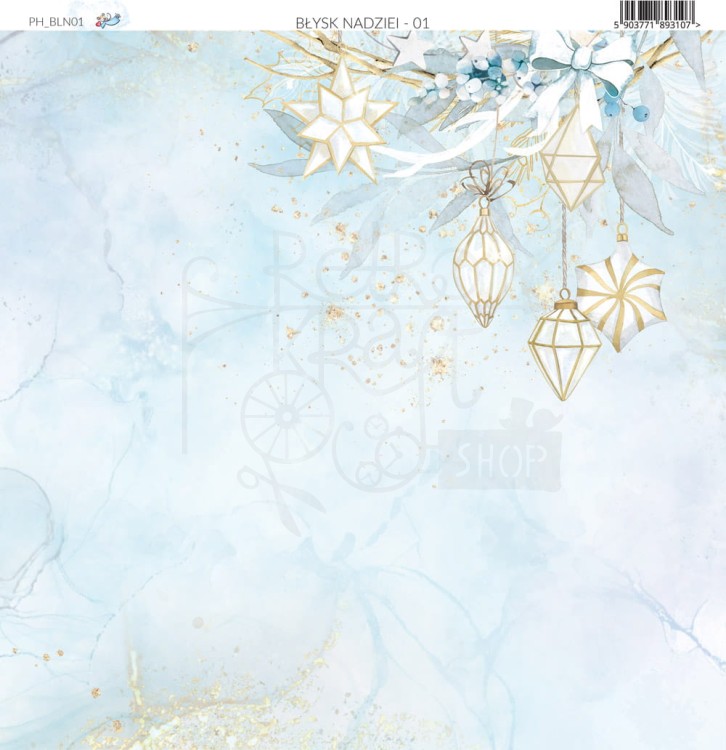 Papier do scrapbookingu 30x30 - Błysk Nadziei 01 Paper Heaven