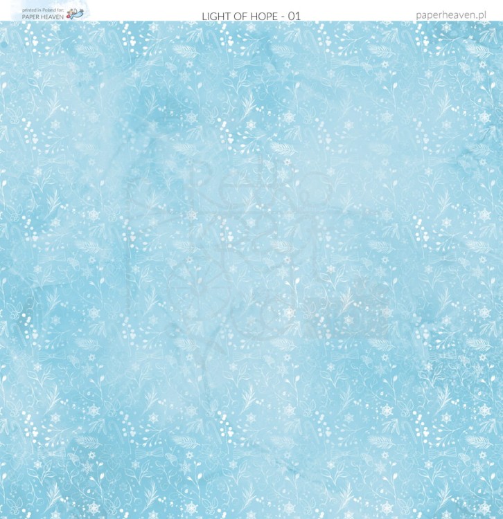 Papier do scrapbookingu 30x30 - Błysk Nadziei 01 Paper Heaven