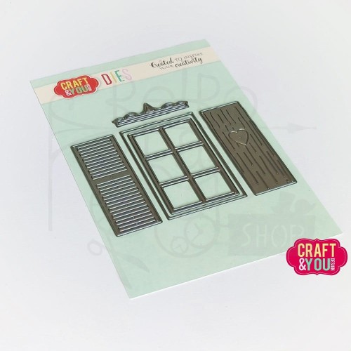 Wykrojnik Window With Shutters Okno z okiennicami CW248 Craft&amp;You Design