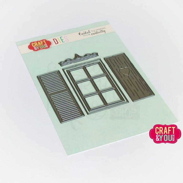 Wykrojnik Window With Shutters Okno z okiennicami CW248 Craft&amp;You Design
