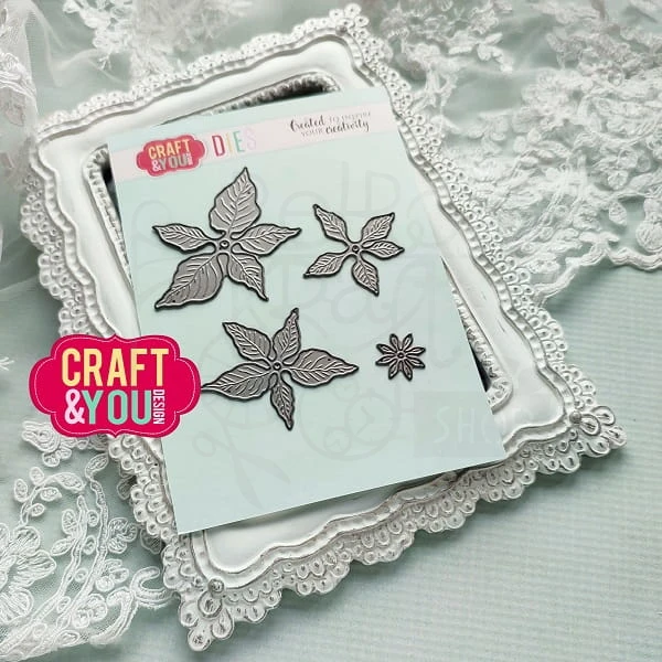 Wykrojnik Poinsettia 3 Poinsencja 3 CW211 Craft&amp;You Design