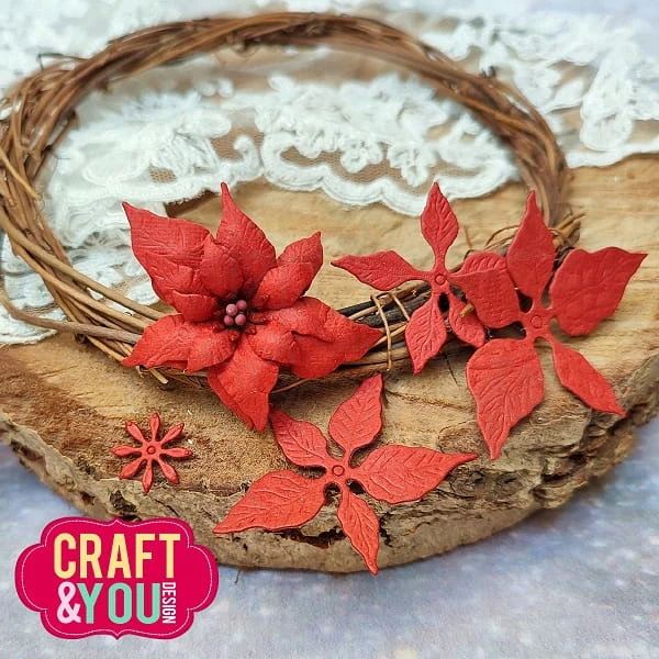 Wykrojnik Poinsettia 3 Poinsencja 3 CW211 Craft&amp;You Design