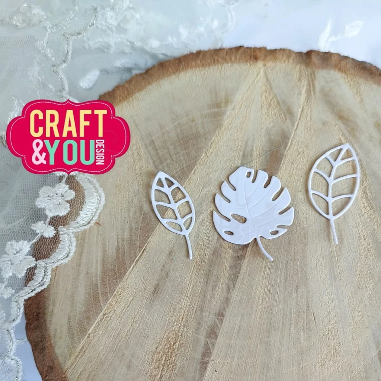Wykrojnik Leaves set WM2 Zestaw liści 3 szt WM2 CW241 Craft&amp;You Design