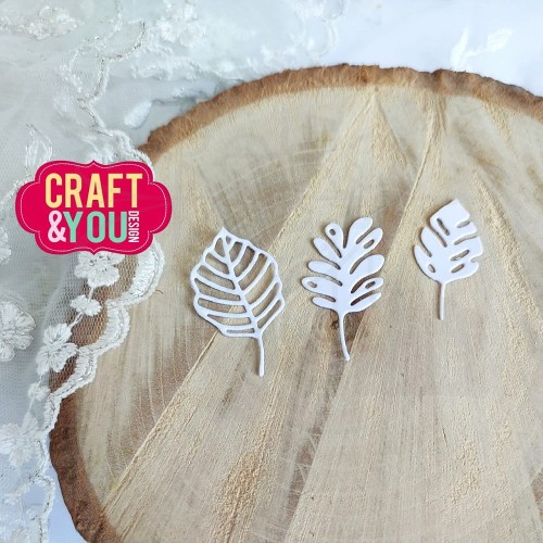 Wykrojnik Leaves set WM1 zestaw liści 3 szt WM1 CW240 Craft&amp;You Design