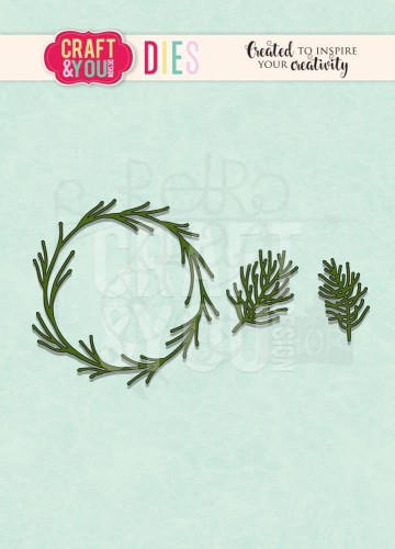 Wykrojnik Coniferous Wreath Iglasty wieniec CW252 Craft&amp;You Design