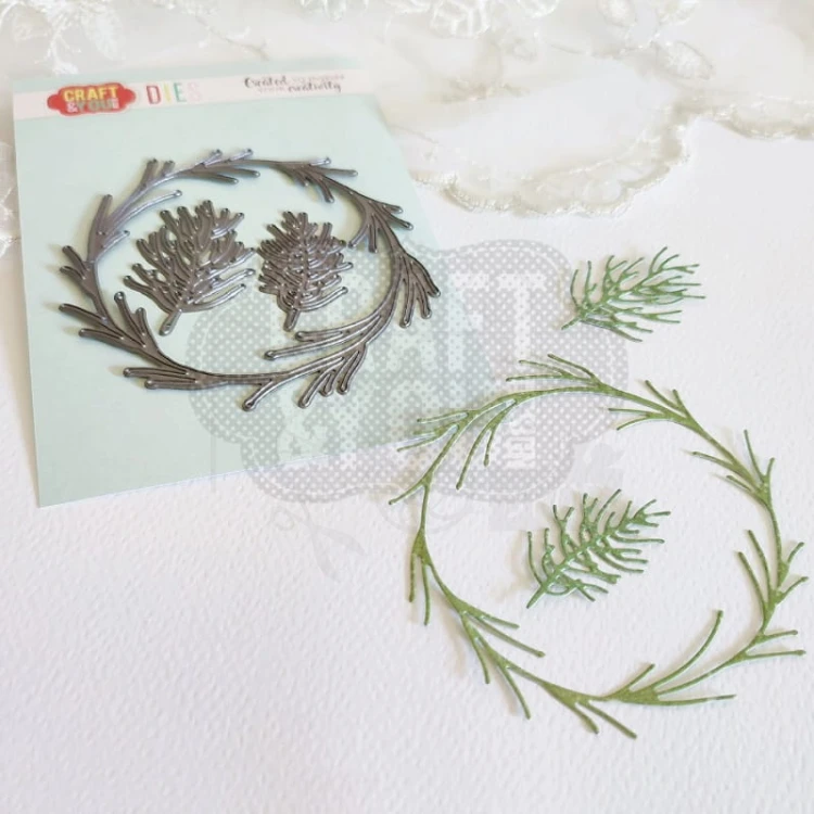 Wykrojnik Coniferous Wreath Iglasty wieniec CW252 Craft&amp;You Design