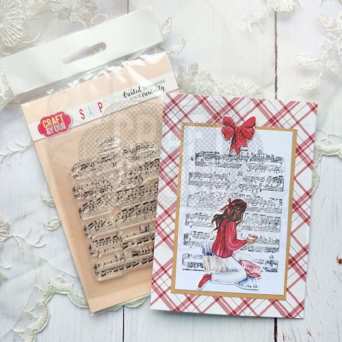Stempel akrylowy Music Notes Nuty CS032 Craft&amp;You Design