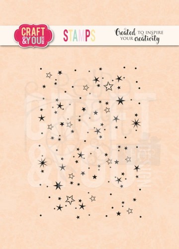 Stempel akrylowy Stars Gwiazdki CS030 Craft&amp;You Design