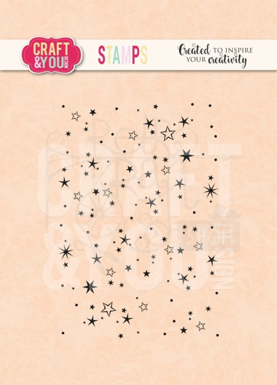 Stempel akrylowy Stars Gwiazdki CS030 Craft&amp;You Design