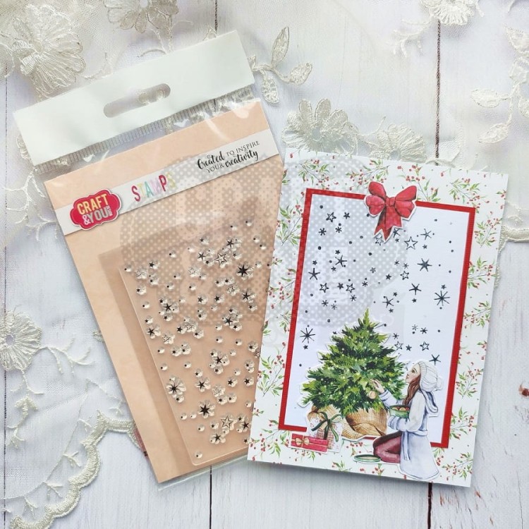 Stempel akrylowy Stars Gwiazdki CS030 Craft&amp;You Design