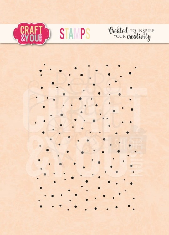 Stempel akrylowy Dots Kropki CS029 Craft&amp;You Design