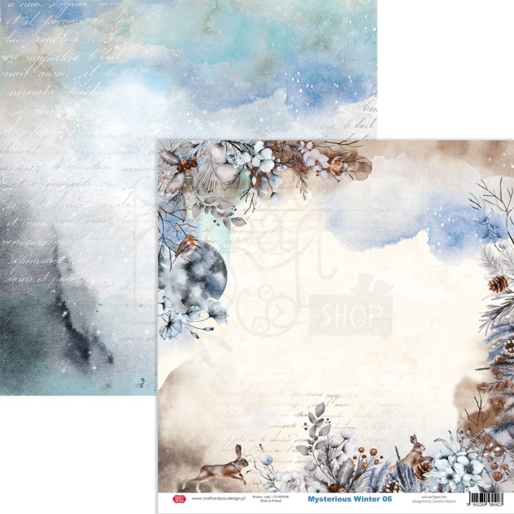 Zestaw papierów do scrapbookingu 30x30 Mysterious Winter CPS-MWI30-6 Craft&amp;You Design