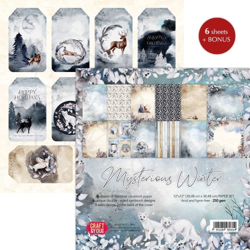 Zestaw papierów do scrapbookingu 30x30 Mysterious Winter CPS-MWI30-6 Craft&amp;You Design