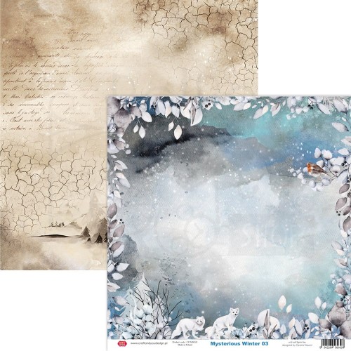 Papier do scrapbookingu 30x30 Mysterious Winter 03 CP-MWI03 Craft&amp;You Design