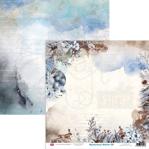 Papier do scrapbookingu 30x30 Mysterious Winter 06 CP-MWI06 Craft&amp;You Design