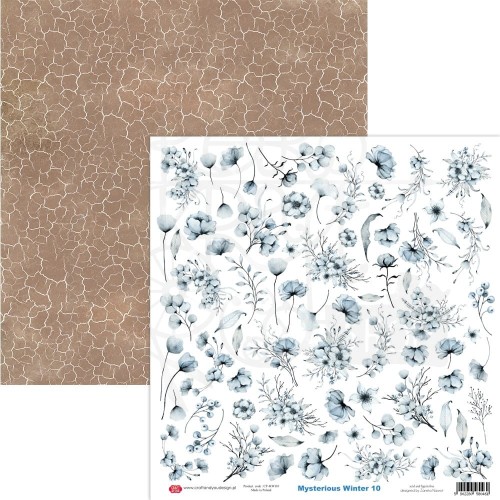 Papier do scrapbookingu 30x30 Mysterious Winter 10 elementy do wycięcia CP-MWI10 Craft&amp;You Design