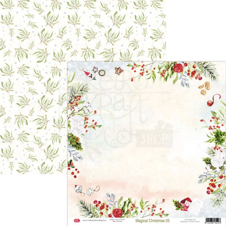 Zestaw papierów do scrapbookingu 30x30 Magical Christmas CPS-MC30-6 Craft&amp;You Design