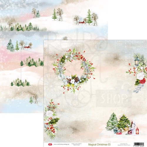 Papier do scrapbookingu 30x30 Magical Christmas 03 CP-MC03 Craft&amp;You Design