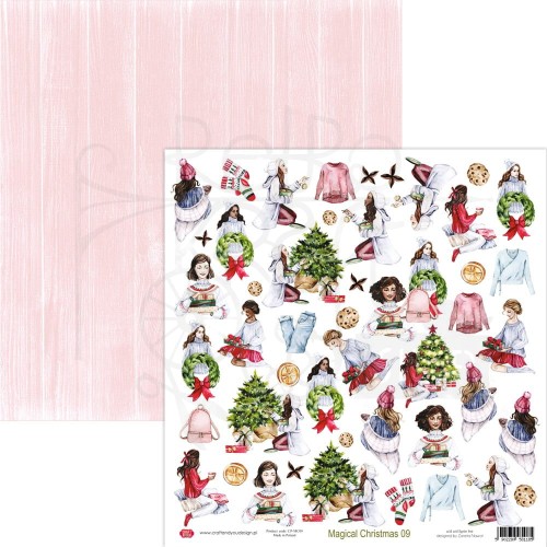 Papier do scrapbookingu 30x30 Magical Christmas 09 elementy do wycięcia CP-MC09 Craft&amp;You Design
