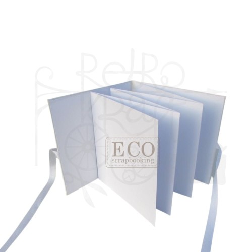 Album harmonijka 155x155mm biały w okładce z wiązaniem Eco Scrapbooking