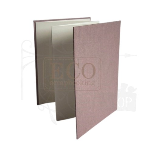 Album harmonijka 140x190mm kremowa z liliową okładką Eco Scrapbooking