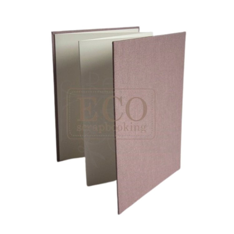Album harmonijka 140x190mm kremowa z liliową okładką Eco Scrapbooking