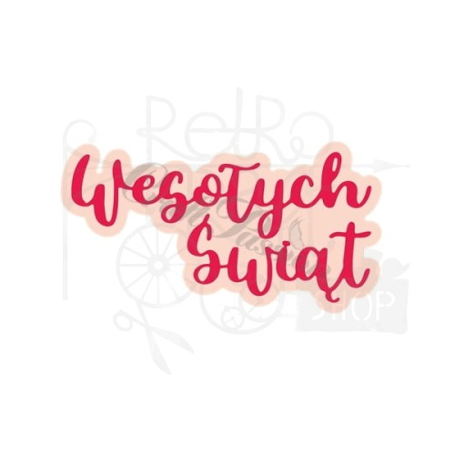 Zestaw wykrojników napis Wesołych Świąt CP-137 Craft Passion