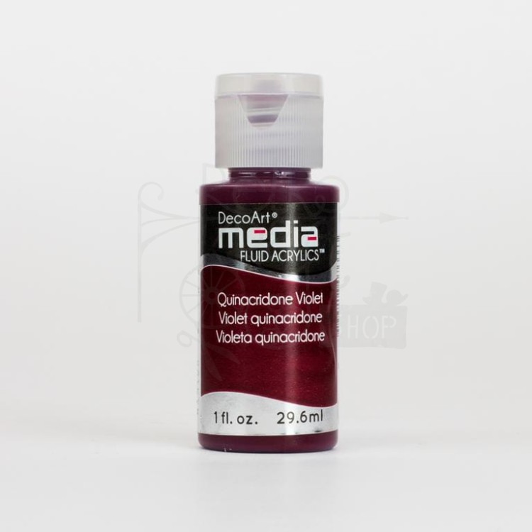 Fluid Acrylics płynny pigment polimerowo - akrylowy Quinacridone Violet DMFA34 DecoArt
