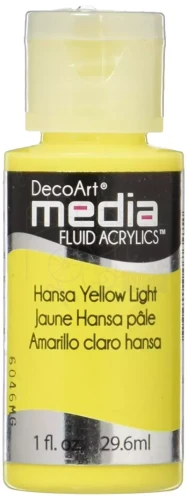 Fluid Acrylics płynny pigment polimerowo - akrylowy Hansa Yellow Light DMFA16 DecoArt