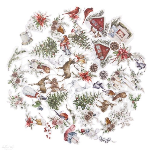 Kształty papierowe die-cuts Lovable Christmas 45szt. CEOZ-182 dpCraft