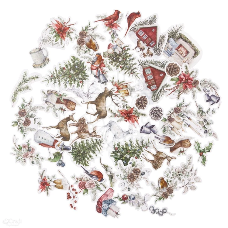 Kształty papierowe die-cuts Lovable Christmas 45szt. CEOZ-182 dpCraft