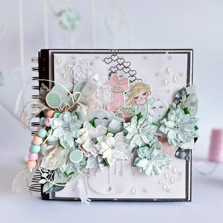 Kształty papierowe die-cuts Frosty Pastels 45szt. CEOZ-158 dpCraft
