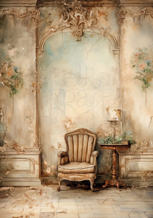 Papier ryżowy 24x33 Abandoned Elegance 5 LBD325 LaBlanche