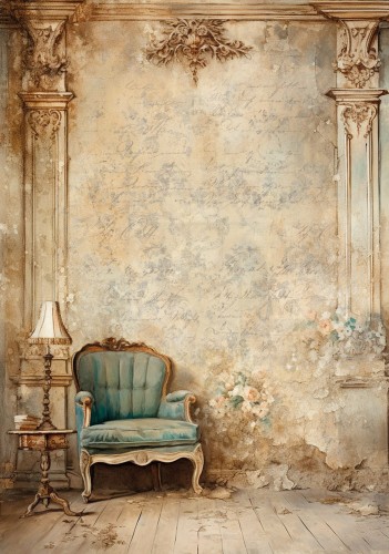 Papier ryżowy 24x33 Abandoned Elegance 4 LBD324 LaBlanche